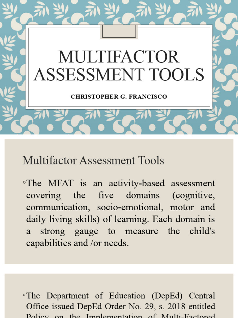 5 Ways Assess 5 Ways Assess
