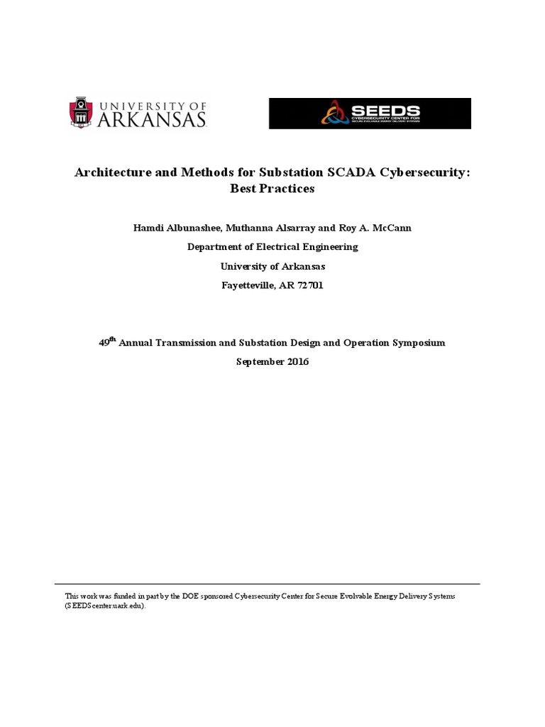 SCADA Cybersecurity Essentials